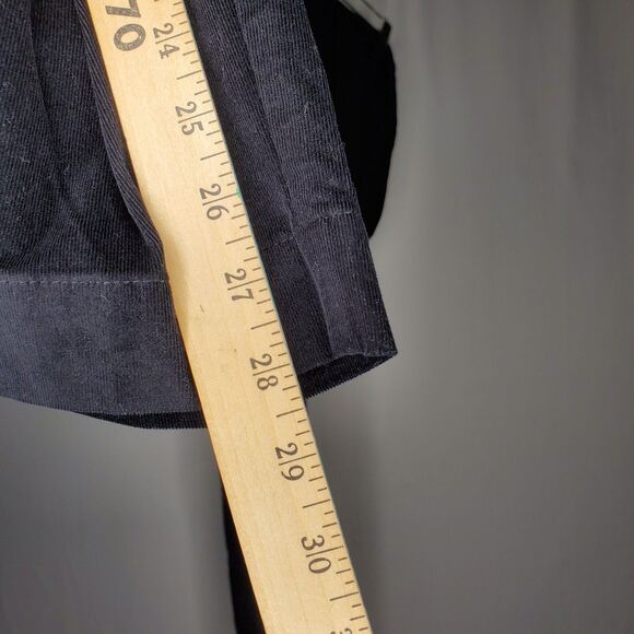 J Jill Pants Women 26W Black Crushed Corduroy Pull-on Straight - Picture 6 of 11